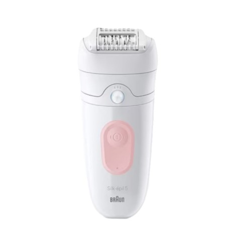 Experience Smooth Skin with Braun Silk-pil 5 5-000 Epilator - Pink & White - Effortless Hair Removal!